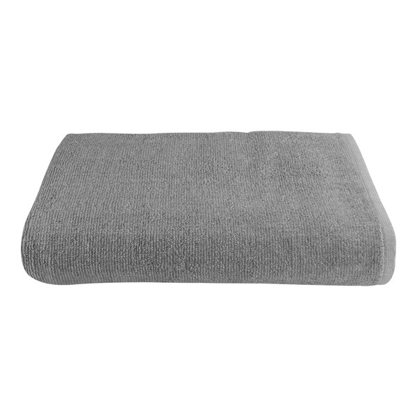 A grey 1888 Mills Fibertone pool towel.