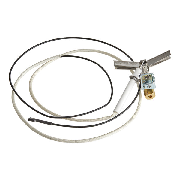 An American Range liquid propane pilot burner/ignitor assembly with a white cable and black connector.