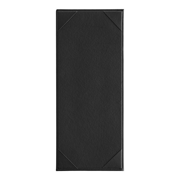 A black rectangular menu board with a white border.