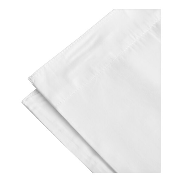 A white folded cloth on a white background.