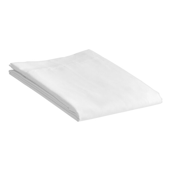 A folded white 1888 Mills Oasis pillow sham on a white background.