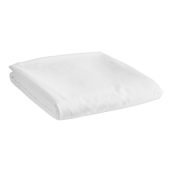 A white folded duvet cover on a white background.