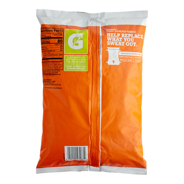 A close up of a bag of Gatorade Lemon Lime sports drink powder.