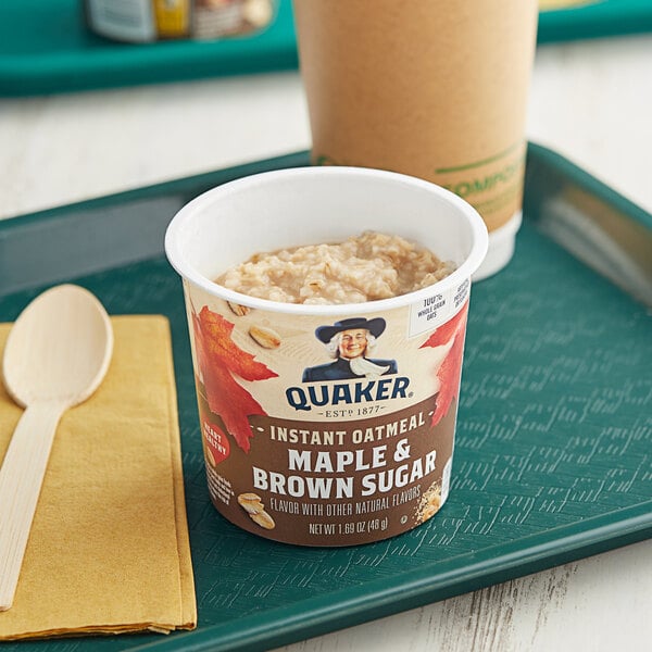 Quaker Maple and Brown Sugar Instant Oatmeal Cup 1.69 oz. - 24