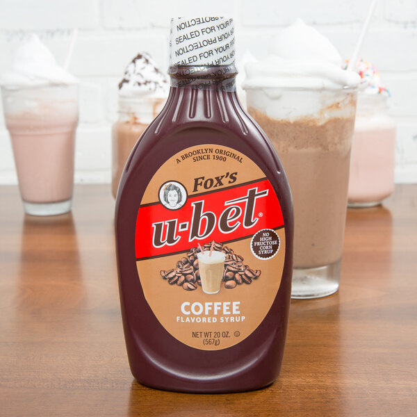 Fox's UBet 20 oz. Squeeze Bottle Coffee Flavored Syrup