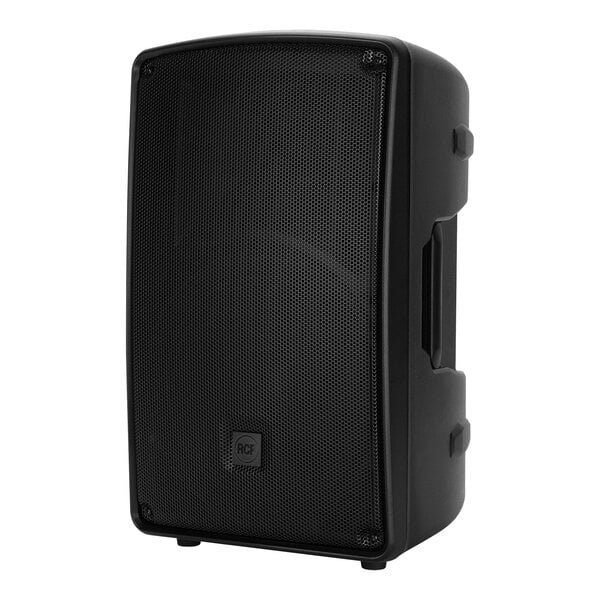 An RCF HD12A MK5 speaker with a white background.