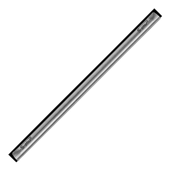 A long metal rod with black rubber on one end.