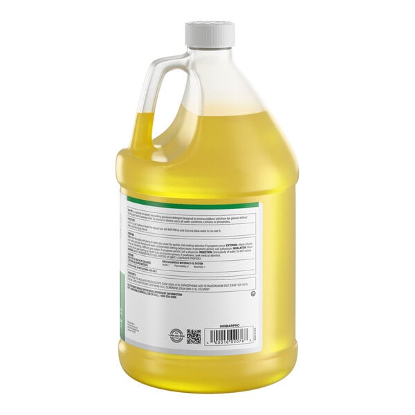 Noble Bar Pro 1 Gallon / 128 oz. Concentrated Low Sudsing Manual Glass Washer Detergent