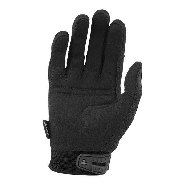 A black Lift Safety warehouse glove with a black wrist.