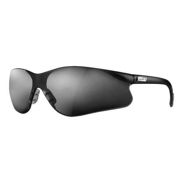 Lift Safety Sectorlite Safety Glasses with a black frame and mirror lens.