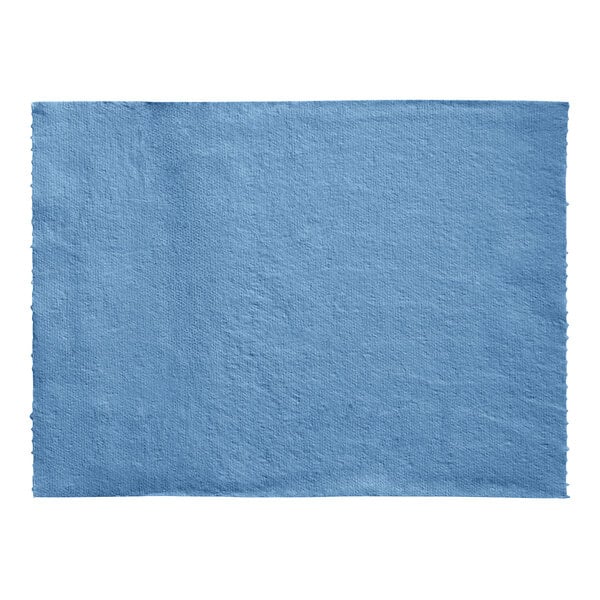 A blue cloth on a white background.