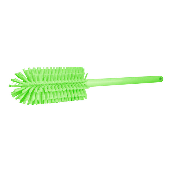 Carlisle Sparta 16 Green Carafe and Server / Bottle Cleaning Brush - 3 1/4  Bristle Diameter 40001EC09