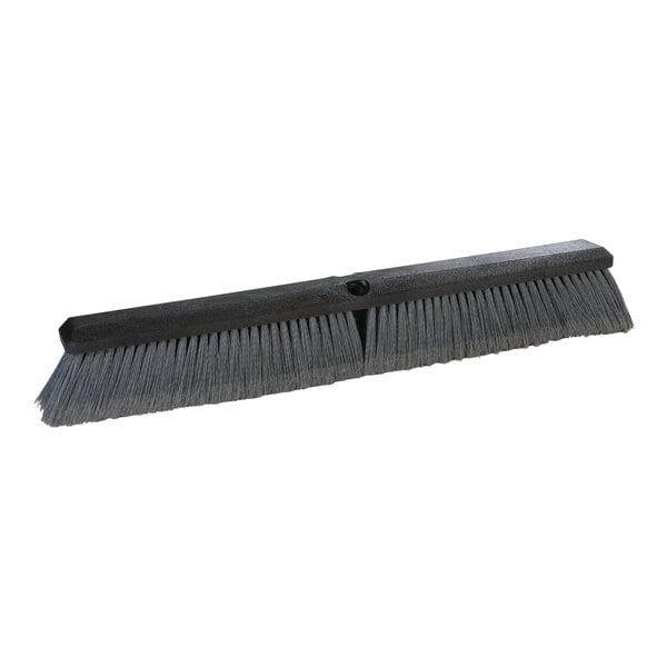 A black Carlisle brush head with grey flagged bristles.