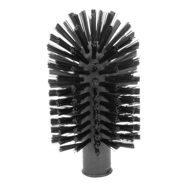 A black Carlisle round brush with bristles.