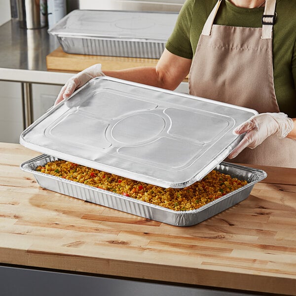 Choice Full Size Foil Steam Table Pan Medium 2 3/16 Depth - 10/Pack