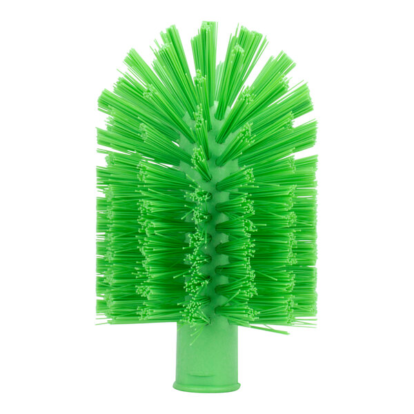 A Carlisle Sparta lime green brush with bristles.