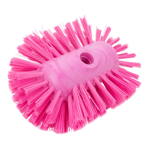 A pink Carlisle Sparta tank & kettle brush with pink bristles.