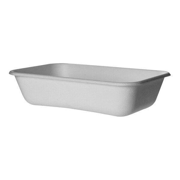 A white rectangular Eco-Products food container.