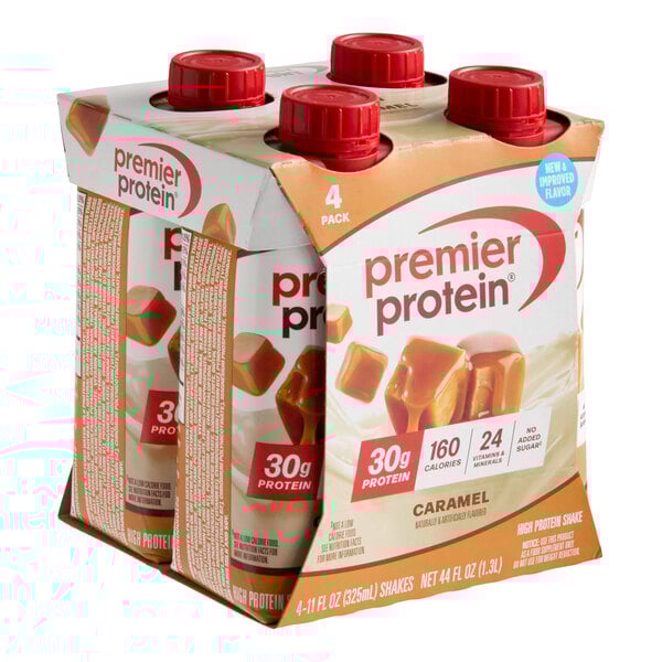 Premier Protein Caramel Protein Shake 11 fl. oz. - 12/Case
