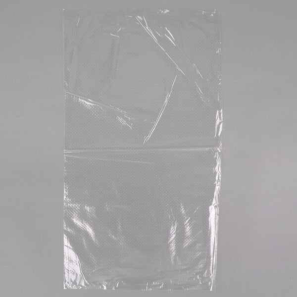 A close-up of a clear plastic Bread Bag with Micro-Perforations.