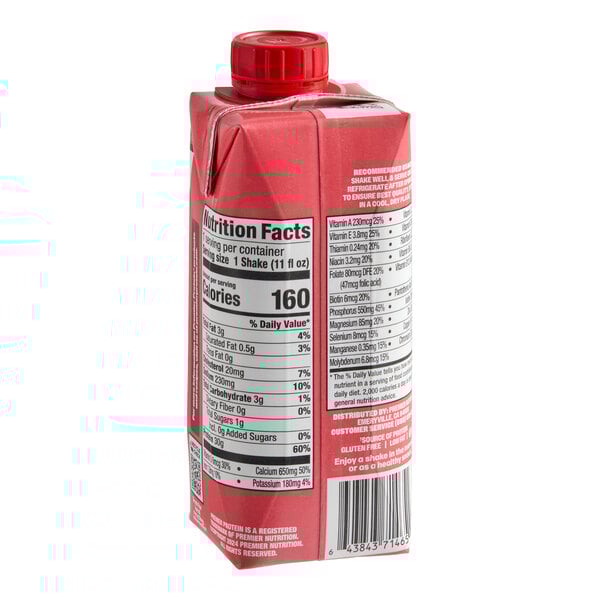 Premier Protein Strawberries & Cream Protein Shake 11 fl. oz. - 12/Case