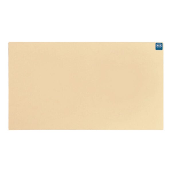 Notrax-T45S4012BF Sani-Tuff Premium Rubber Cutting Board, Professional  Grade 12 X 18, Beige