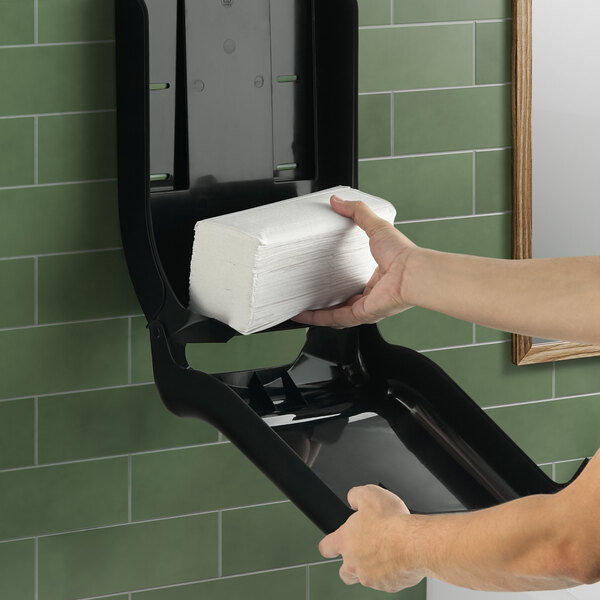 San Jamar Ultrafold EcoLogic T1700REBK C-Fold / Multi-Fold Towel Dispenser