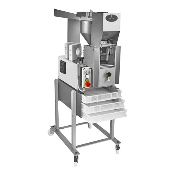 An Arcobaleno floor Gnocchi machine on a stand.