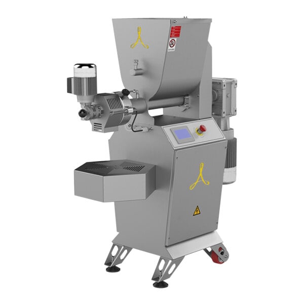 An Arcobaleno floor pasta extruder with a control panel and screen.
