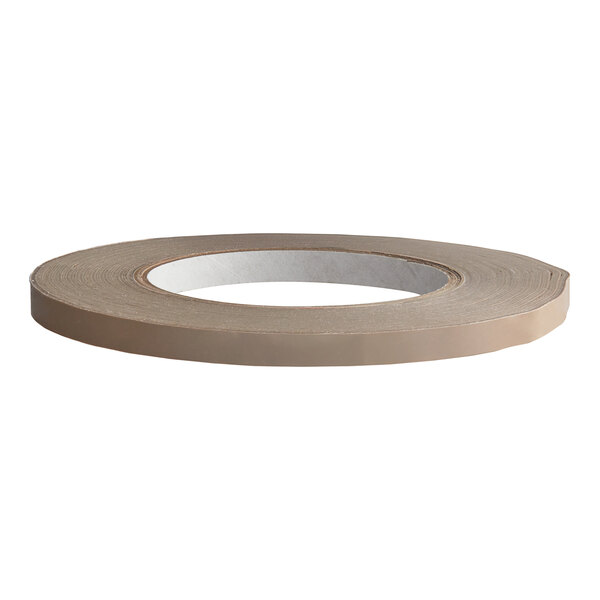 A roll of Lavex Tan Poly Bag Sealer Tape