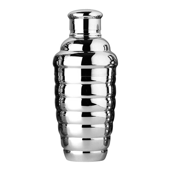 A Franmara stainless steel Cobbler Cocktail Shaker with a lid.