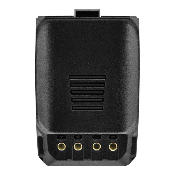 A black rectangular Midland BizTalk BRB200 Lithium-Ion battery pack with four terminals.