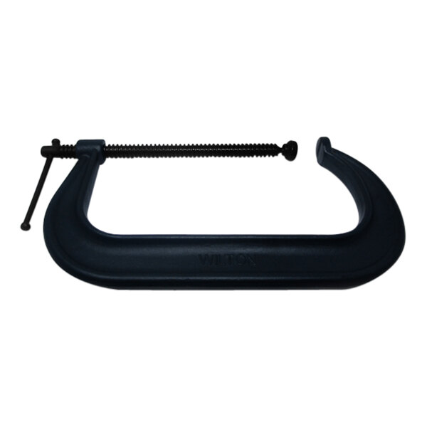 A black Wilton C-Clamp with a black screw.