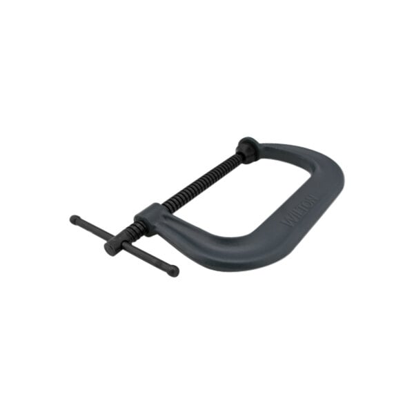 A black Wilton Classic C-Clamp with two small handles.
