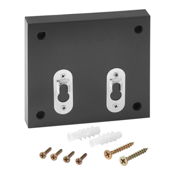 A black rectangular ADIRoffice wood wall mounted suggestion box with screws.