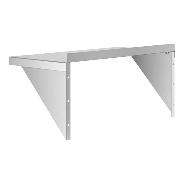Regency 15" x 30" NSF 18 Gauge Stainless Steel Solid Wall Shelf