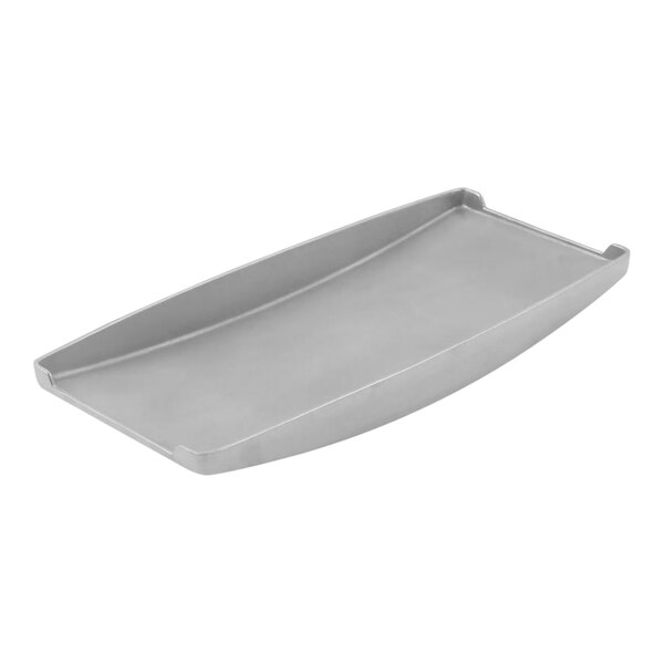 A silver rectangular Bon Chef aluminum tray with handles.