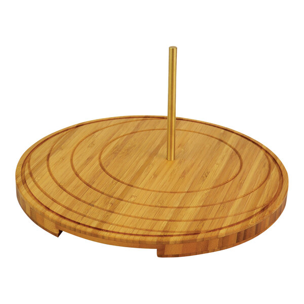 A Dalebrook bamboo display base with a copper rod.