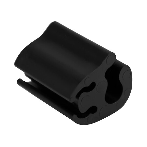 A Dalebrook black polycarbonate clamp-style card holder.