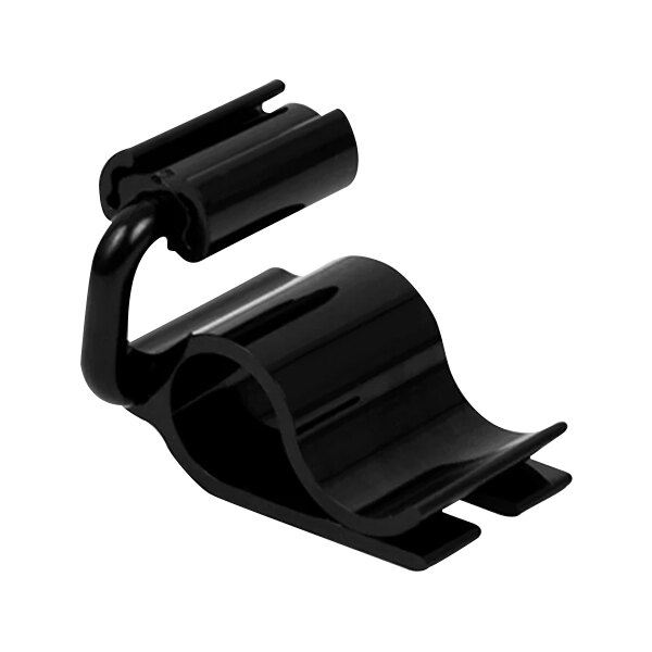 A Dalebrook black polycarbonate clamp-style card holder.