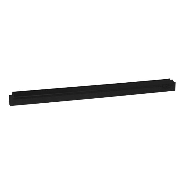 A black rectangular Vikan squeegee blade.