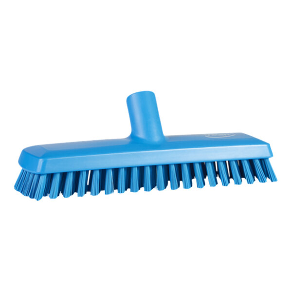 A blue brush head with extra stiff bristles.