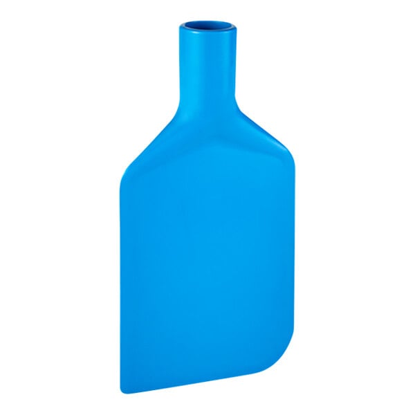 A blue plastic Vikan paddle scraper blade.