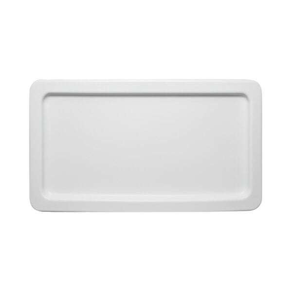 A white rectangular lid for Vikan bulk food containers.