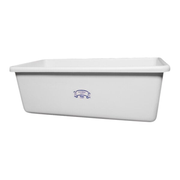 A white rectangular Remco polyethylene container with a blue label.