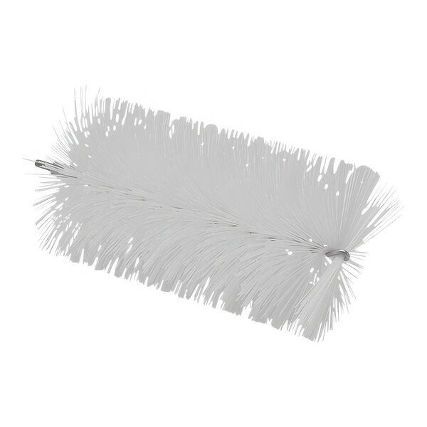 A white Vikan tube brush head with long bristles.