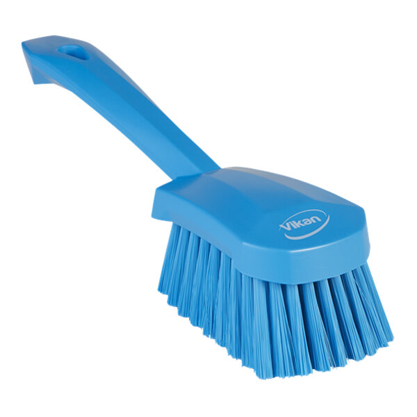 940904-8 Vikan Soft Bristle Dish Scrub Brush, 2 x 10.5 inch, Blue