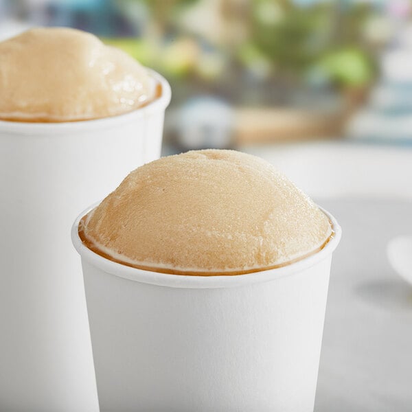 A cup of Philadelphia Water Ice Cappuccino Italian Ice.