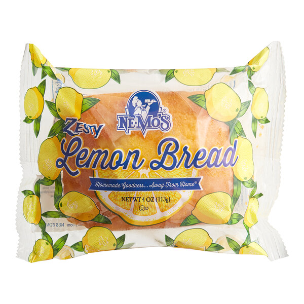 A case of Ne-Mo's Bakery frozen individually wrapped Zesty Lemon Cake Bread.