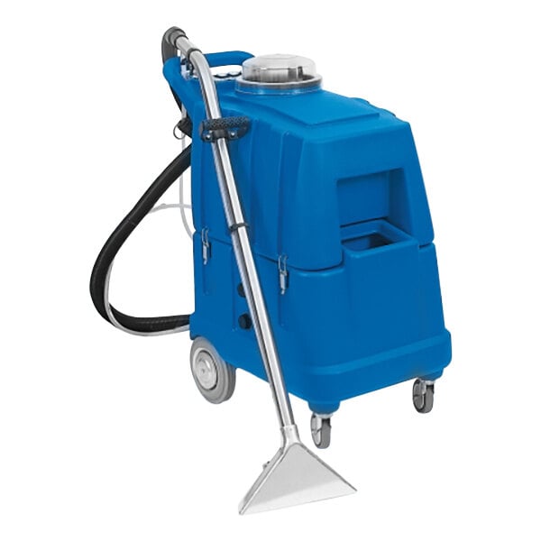 A NaceCare Tempest carpet extractor with a hose.